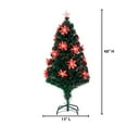 thumbnail image 4 of Gerson 4 ft. Pre Lit Multi Color Changing Fiber Optic Poinsettia Tree, 4 of 4