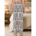 thumbnail image 6 of Pajama Pants for Women, Distressed Vintage Soft Breathable Sleepwear Lounge Pants with Pockets, 6 of 8