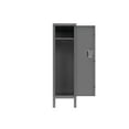 thumbnail image 7 of Metal Storage Locker for Office Gym Bedroom Dormitory, 1 Doors Steel Storage Locker Cabinet for Employees, Retro Style Storage Cabinet with Shelves, Assembly Required, Grey, 7 of 7