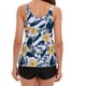 thumbnail image 4 of ICHUANYI Clearance Women's Swimsuit Printed Tank Top Two Piece Bathing Suit With Shorts Swimwear(Yellow, L) ICHUANYI WER2023080705216, 4 of 9