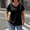 Black, variant on Women Clothes Peter Pan Collar Tops Women Solid Color Button Down Pleated Regular Fit Summer Soft and Comfortable Women's T-Shirts for Everyday Casual Wear