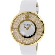 Swarovski Women's 1184025 'Crystalline' Crystal White Leather Watch