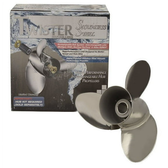 Michigan Wheel Twister Boat Propeller 223052 | Universal LH 14 3/8 x 15P