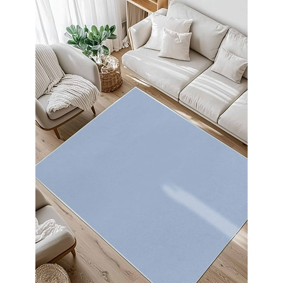 Light Blue Area Rug for Bedroom 4x6 Ft Solid Color Super Soft fuzzy Throw Rug Non-Slip Fluffy Plush Indoor Floor Carpet for Living Room Nursery Home Decor