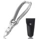 thumbnail image 1 of Cortauñas BEZOX Heavy Duty de acero inoxidable plateado, 1 of 9