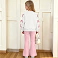 thumbnail image 5 of Stamzod Cute Clothes For Girls 10-12 Love Heart Printed Fall Tops And Bootcut Leggings Set Girls Outfits, 5 of 8