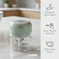 thumbnail image 2 of Electric Mini Food Chopper Rechargeable Small Food Processor Agitator B, 2 of 8