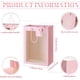 thumbnail image 2 of Zhuge 12 bolsas de regalo transparentes para el Día de la Madre con ventana, bolsas de regalo transparentes con asa, bolsas inferiores de 13,8 x 9,8 x 5,9 pulgadas (rosa), 2 of 5