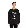thumbnail image 2 of C est La Vie Sweatshirt Women, Such is Life French Inspired Shirt, 2 of 3