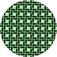 thumbnail image 1 of Ahgly Company Machine Washable Indoor Round Transitional Pastel Green Area Rugs, 4' Round, 1 of 7