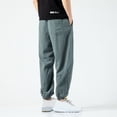 thumbnail image 6 of FRSASU Men's Jogger Pants, 5XL Casual Relaxed Fit, Lightweight Plus Size French Terry (Available in Big & Tall) Green, 6 of 8