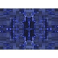 thumbnail image 1 of Ahgly Company Machine Washable Indoor Rectangle Transitional Blue Area Rugs, 6' x 9', 1 of 7