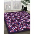 thumbnail image 3 of Ahgly Company Machine Washable Indoor Rectangle Transitional Dark Purple Area Rugs, 2' x 5', 3 of 7