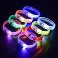 thumbnail image 1 of 10PCS Battery-Powered LED Bracelet for Fun Nights and Parties, Excitement Accessory, Running Light-Up Bracelet for Bars and Parties, 1 of 4