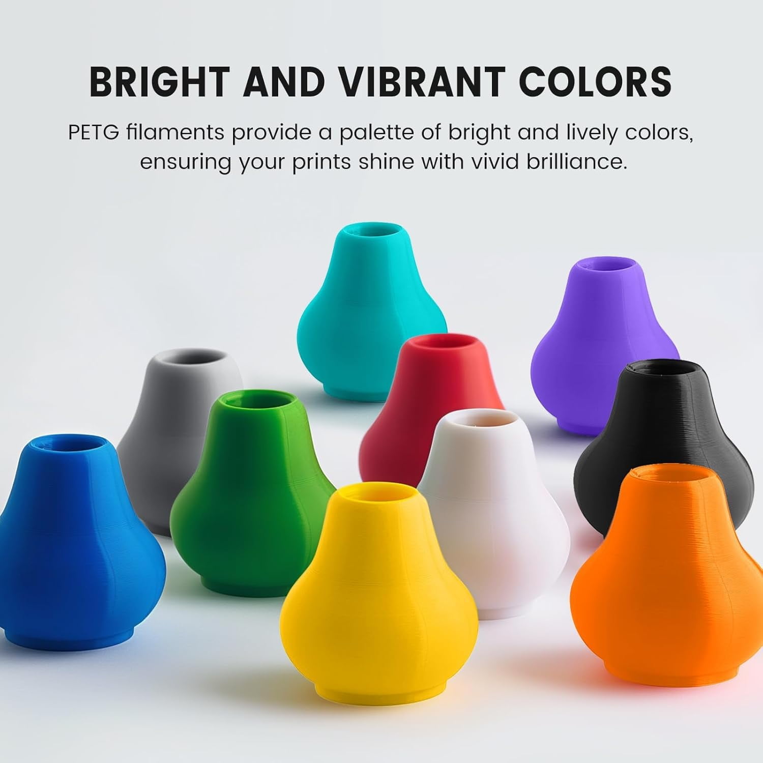 PETG Filament 1.75mm 1KG, 3D Printer Filament PETG, Strong Toughness, 1KG(330M) Filament High Precision, Dimensional Accuracy ±0.02mm,Transparent Blue