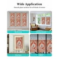 thumbnail image 6 of Window Privacy Film, Orangered Southwest UV Sun Blocking Window Tint Film Heat Control One Way Blackout Window Film, Boho Vintage Modern Ethnic Art Non Adhesive Static Cling Sticker 35.4x78.7 In, 6 of 7