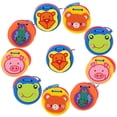 thumbnail image 1 of 10Pcs Children's Cartoon Pattern Appearance Design Orff Instrument Castanets, 1 of 6