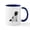 White/Navy Inside, variant on CafePress - Newfie (LS1) Mug - 11 oz Ceramic Mug - Novelty Coffee Tea Cup