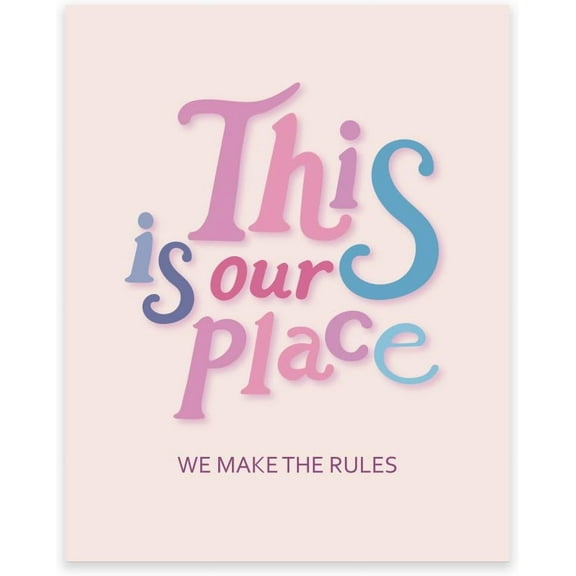 1 Pc Music Lyrics Poster Taylor Room Decor Aesthetic This Is Our Place Prints Unframed Music Art Wall Decor Poster