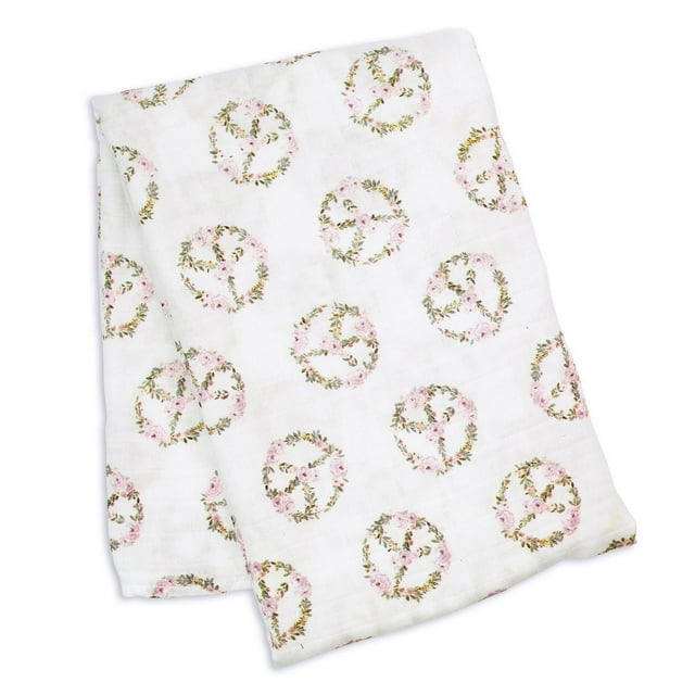 Lulujo - Modern Collection - Baby Muslin Bamboo Swaddle Blanket, Nursing/Stroller Cover