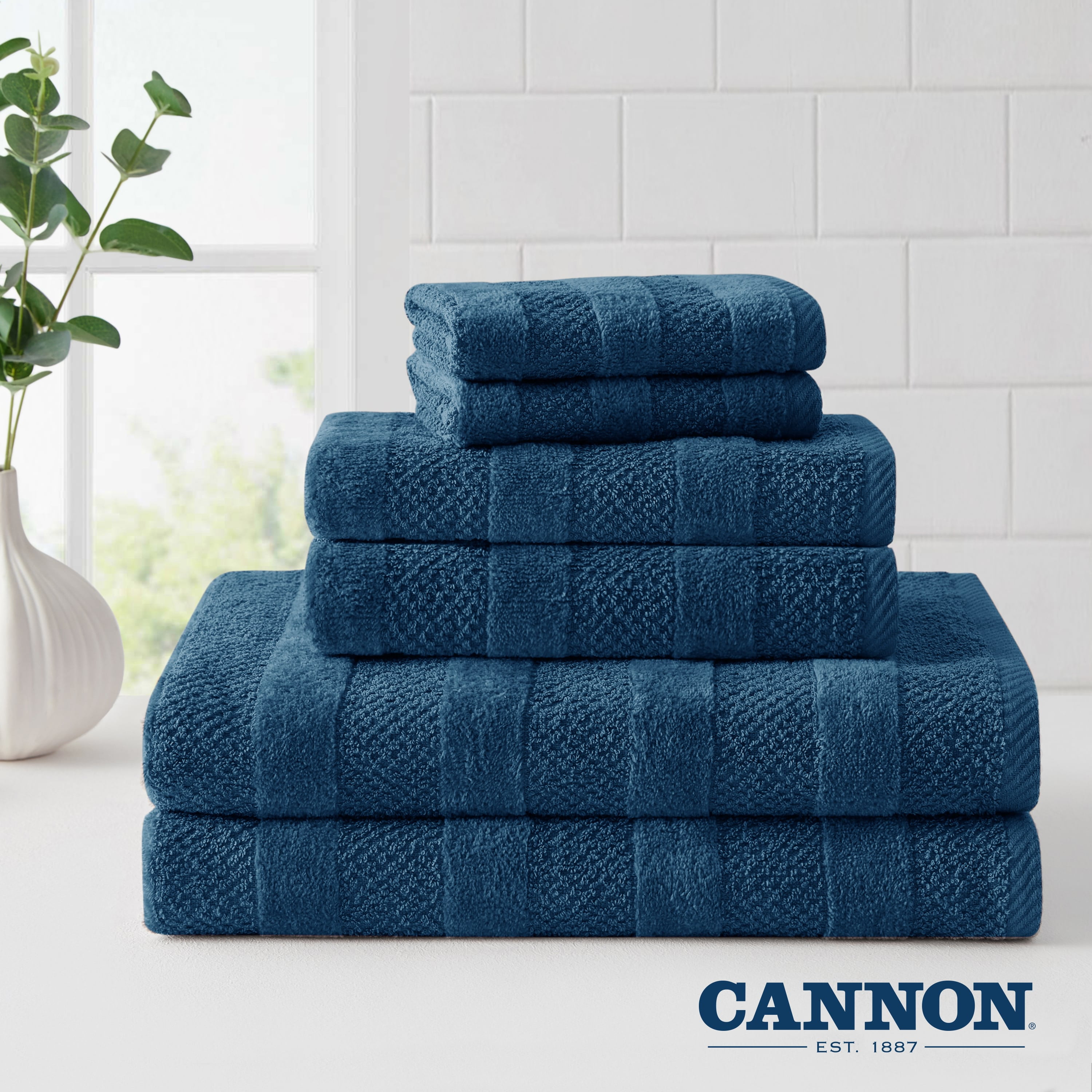 CANNON 100% Cotton Low Twist Bath Towels (30 L x 54 W), 550 GSM, Highly  Absorbent, Super Soft and Fluffy (2 Pack, Jade Green)