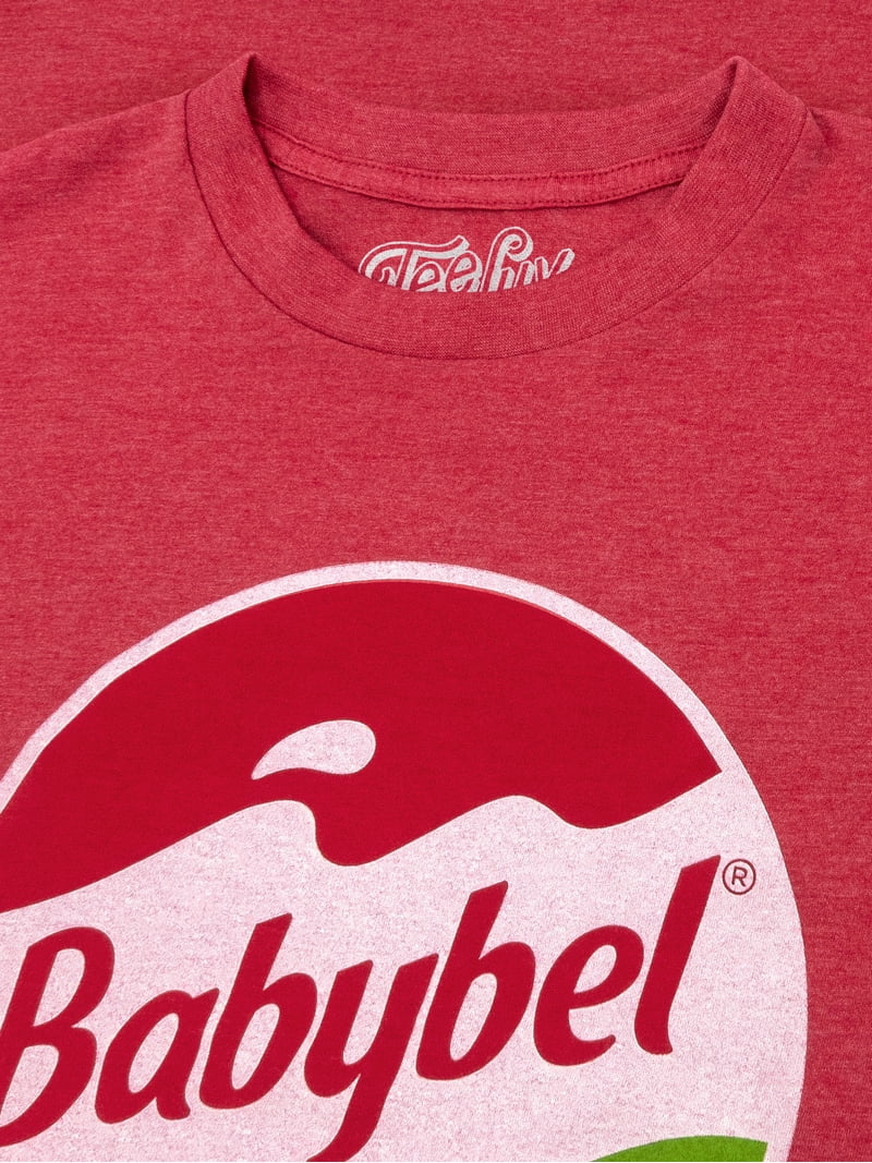 Tee Luv Men's Babybel Snack Cheese Logo Shirt (XXL) - Walmart.com