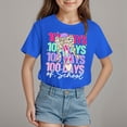 thumbnail image 2 of Happy 100 Days Of School Shirt Kids Size 10-12 T Shirts Cute Print Round Neck Short Sleeve Kid Boys Girls Tees Spring T-Shirts Casual Holiday, 2 of 3