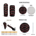 thumbnail image 6 of Yuyamidu Red Cherry Car Seat Covers Full Set with Car Carpet Mats Steering Wheel Cover Safe Belt Pads Handbrake Cover Coasters 15 PCS Auto Accessory, 6 of 6
