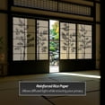 thumbnail image 3 of Red Lantern 7 ft. Tall Shoji Sliding Door Kit with Bamboo Tree Design - Black Finish, 3 of 6