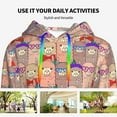 thumbnail image 4 of Honeii Cute Lamas Pattern Womens Oversized Hoodies Long Sleeve Sweatshirts Pullover Fall Outfits with Pocket-Medium, 4 of 7