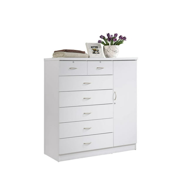 Hodedah 7 Drawer Dresser With Side, Dresser With Cabinet And Drawers