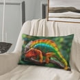 thumbnail image 5 of Honeii Chameleon Pattern Decorative Throw Pillow Case - Elevate Your Couch, Sofa, or Bed with Stylish Home Decor-14"x20", 5 of 6