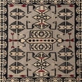 thumbnail image 1 of Ahgly Company Machine Washable Indoor Square Abstract Camel Brown Area Rugs, 3' Square, 1 of 7