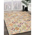 thumbnail image 2 of Ahgly Company Indoor Rectangle Contemporary Orange Salmon Pink Area Rugs, 7' x 9', 2 of 6