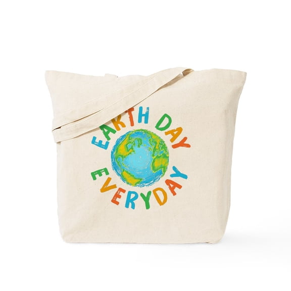 CafePress - Earth Day Everyday Tote Bag - Unisex Canvas Tote Bag, Beige, 1-Piece