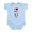 Sky Blue, variant on - Boston Terrier Infant Bodysuit - Baby Light Bodysuit, Size Newborn - 24 Months