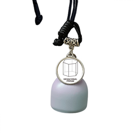 Hexagonal Prism Mathematical Geometric Space Wind Chimes Bell Car Pendant