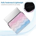 thumbnail image 2 of FORMRS 13"-13.3" Laptop Sleeve Protective Case Soft Carrying Quilted Computer Bag Cover, Light Pink Stripes, 2 of 7