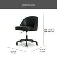 thumbnail image 3 of Better Homes & Gardens Oaklee Office Chair, Black and Charcoal Finish, 3 of 13