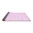 thumbnail image 2 of Ahgly Company Indoor Rectangle Solid Pink Modern Area Rugs, 7' x 9', 2 of 4