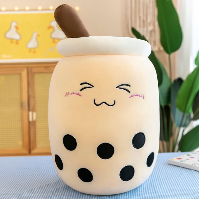 Simulation fruit milk tea cup pillow plush toy large bubble tea Doll Doll Gift DMH
