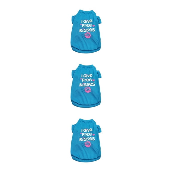 Billuyoard Ropa para mascotas Abrigos para mascotas Algodón Acogedor Adorable Llamativo Lavable Multi-tamaño Cachorro Jersey Cartas Sudadera Chaleco Azul Type1 NO1 Billuyoard  CBP384335