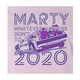 thumbnail image 3 of 9 Crowns Tees Marty Don't Go To 2020 Funny Graphic T-Shirt (Juniors Pink, X-Large), 3 of 3