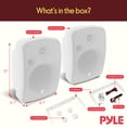 thumbnail image 2 of PYLE PDWR64BTW - Waterproof & Bluetooth 6.5'' Indoor / Outdoor Speaker System, 800 Watt, White, 2 of 7