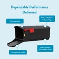 thumbnail image 6 of Architectural Mailboxes Patriot Plastic, Large, Post-Mount Mailbox in Black, 6 of 14