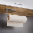 thumbnail image 2 of Soporte para toallas de papel debajo del gabinete de cocina, soporte autoadhesivo para papel toalla, palo en la pared, acero inoxidable Sus304, 2 of 5