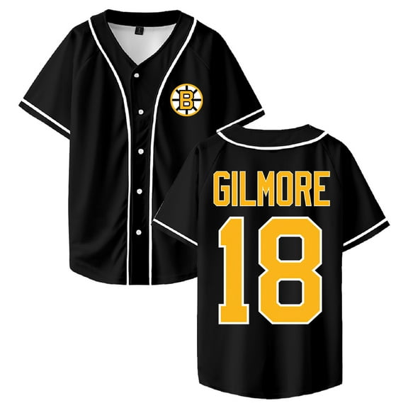 Happy Gilmore 2 Baseball Jersey V-Neck Short Sleeve Button-up Shirts Women Men Streetwear Tops