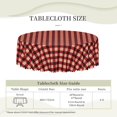 thumbnail image 2 of Round Tablecloth with Wave Lace 60 Inch, Red Lumberjack Plaid Round Tablecloth Soft Tablecloths Fabric Tablecloth for Party, Wedding, Cocktail, Banquet, Festival, 2 of 8