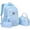 Blue, variant on Weebloom Large School Backpack With Lunch Box Pencil Case For Kids Boys Girls Cute 3Pcs School Bags Set Waterproof 3 Piece Large Capacity Ergonomic Daypack Bookbag Elementary Middle School Blue