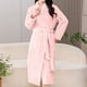thumbnail image 4 of Batas de moda para mujer, bata de baño alargada, abrigada, pijama de manga larga con bolsillo, pijamas para mujer, 4 of 7